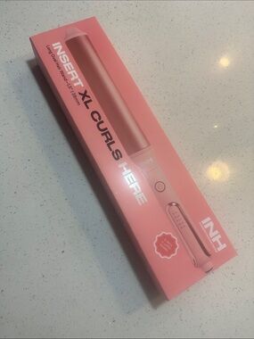 NWT INH Insert XL Curls Here Long Oval Hair Wand 1.5” 38mm Pink NEW